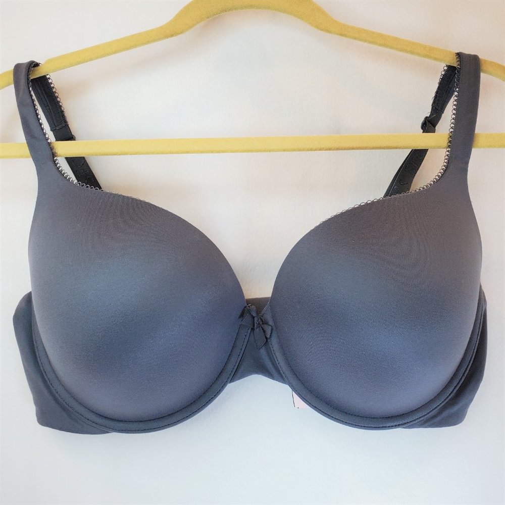 Victoria's Secret Body By Victoria Pewter Push-Up Perfect Shape Bra Size 36DD